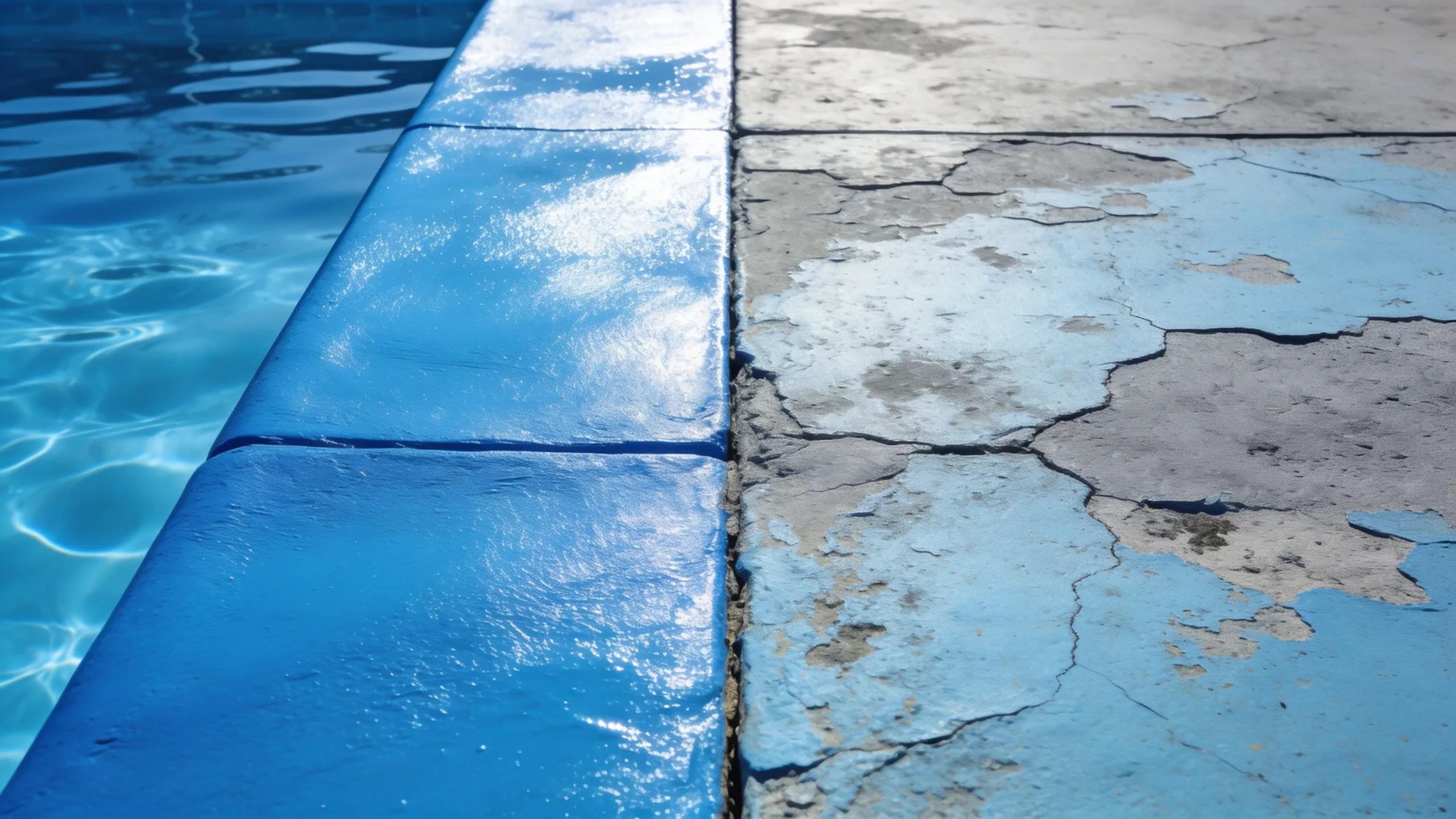 Comparison of fiberglass pool surface versus plaster surface, showcasing durability and aesthetics differences