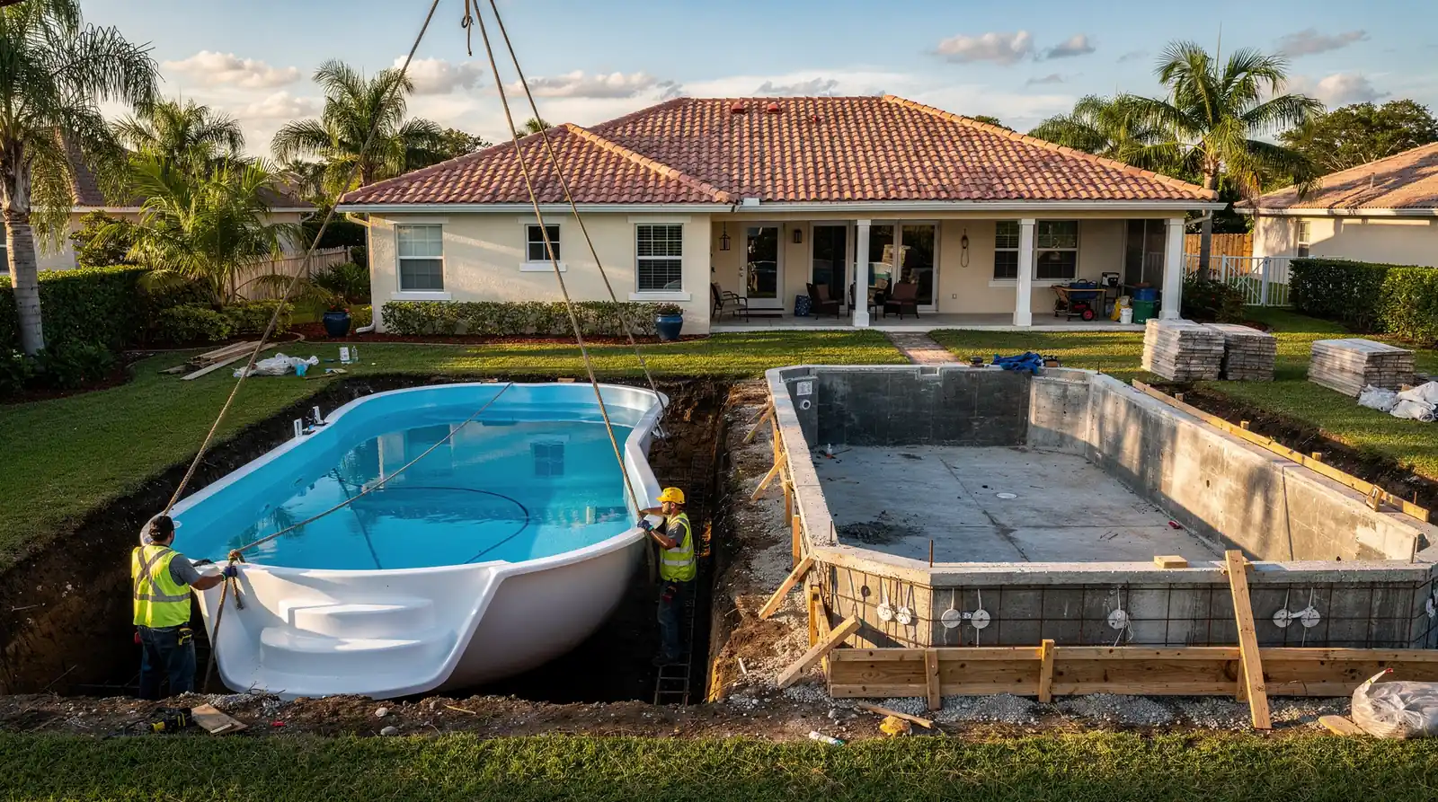 Durability, maintenance needs, and climate suitability are the key comparison factors Tampa homeowners should weigh